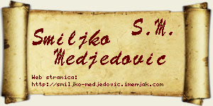 Smiljko Međedović vizit kartica